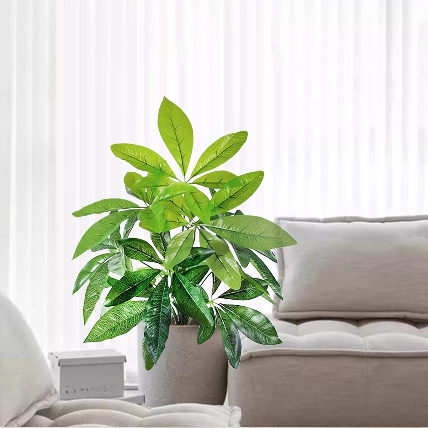 Planta Artificial Monstera Deliciosa de 53-68 cm para Decoración del Hogar y Oficina