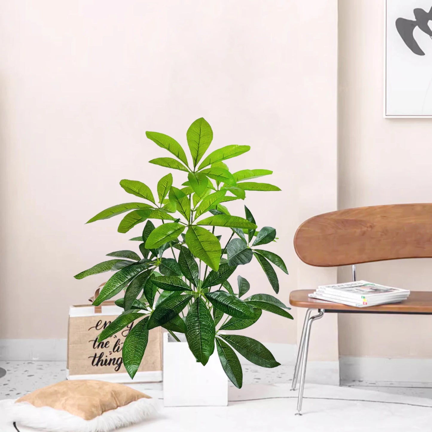 Planta Artificial Monstera Deliciosa de 53-68 cm para Decoración del Hogar y Oficina