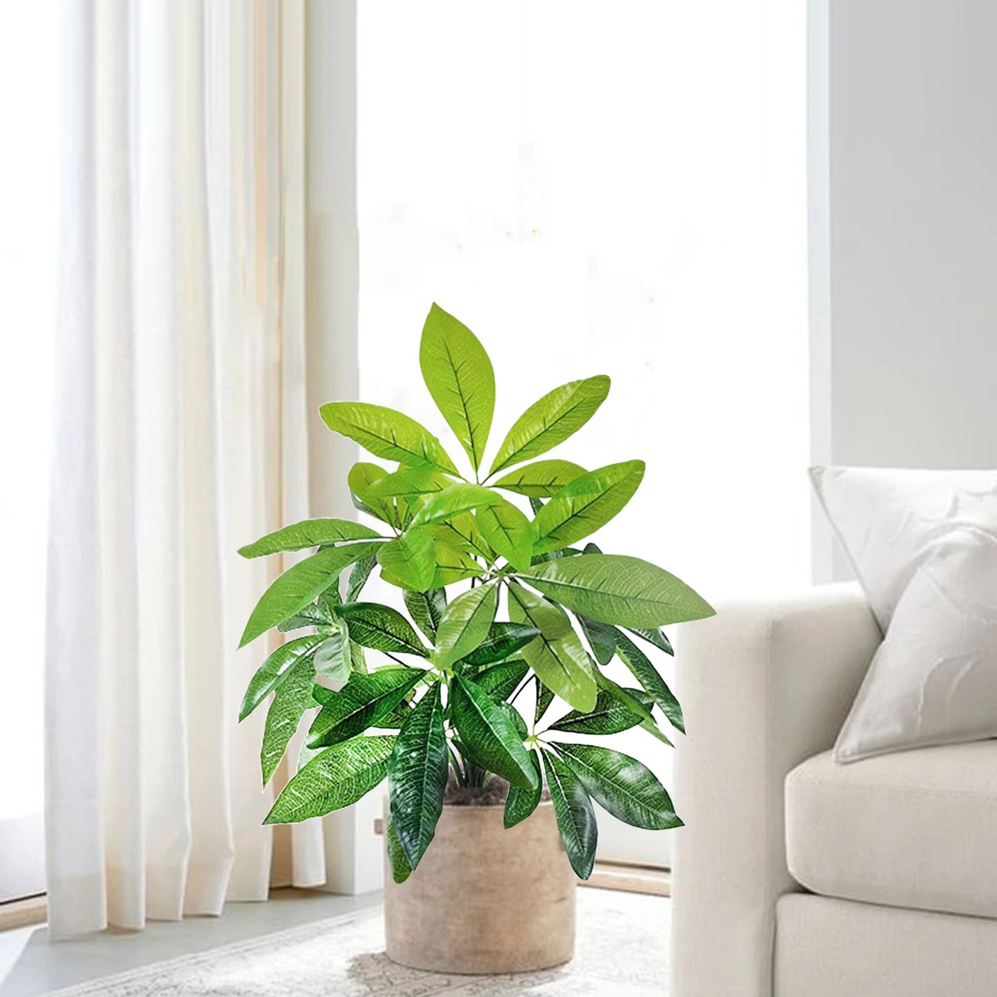 Planta Artificial Monstera Deliciosa de 53-68 cm para Decoración del Hogar y Oficina