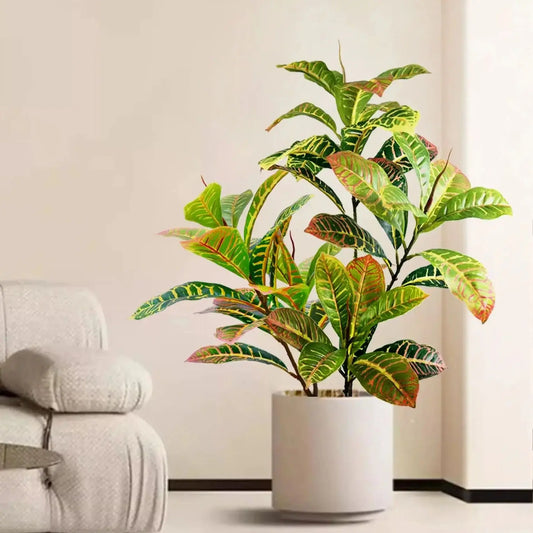 Planta Artificial de 32-85 cm con Hojas Cambiantes de Color para Decoración del Hogar y Jardín